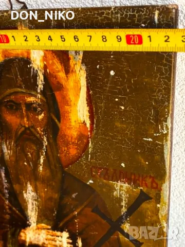 Икона св.Симеонъ Стълпник, снимка 3 - Антикварни и старинни предмети - 55418817