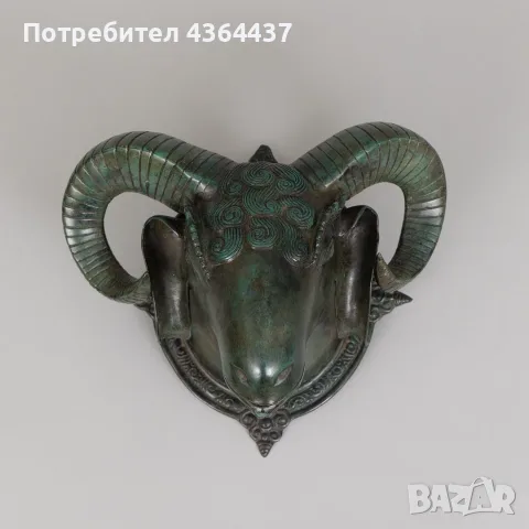 Голяма бронзова глава на елен, фонтан-чешма  от „Арт Галерия“, снимка 3 - Декорация за дома - 55473499