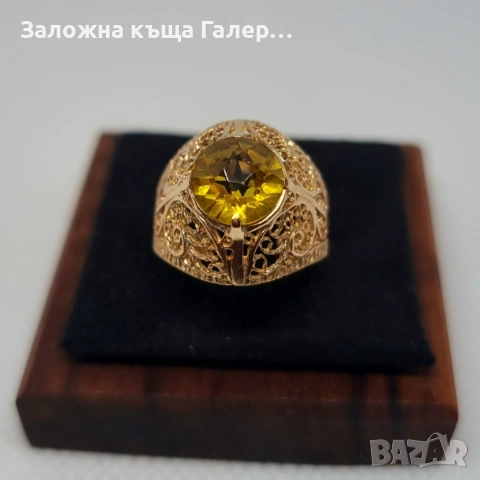 Винтидж златен пръстен – съветско злато, 583, 3,71 гр, снимка 2 - Пръстени - 54686632