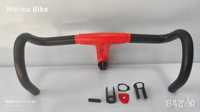 Интегрирано карбоново кормило BMC ICS Carbon | 110x42, снимка 6 - Части за велосипеди - 55556380