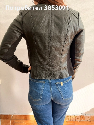 Кожено яке AIM размер 38, снимка 3 - Якета - 54163293