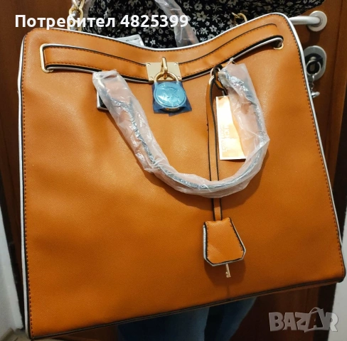 Чисто нова кожена чанта от Michael Kors в уникален цвят, снимка 3 - Чанти - 54726388