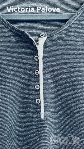 Дамска блуза Marc O'Polo тип „хенли", меланж, снимка 2 - Блузи с дълъг ръкав и пуловери - 54311404