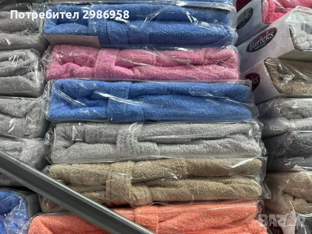 Памучни халати с качулка – UNISEX!, снимка 5 - Хавлиени кърпи - 54389556