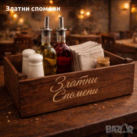 Дървени оливерници с гравирано лого