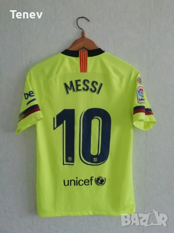 Barcelona Messi Nike 2018/2019 оригинална шампионска тениска фланелка екип Меси Барселона 
