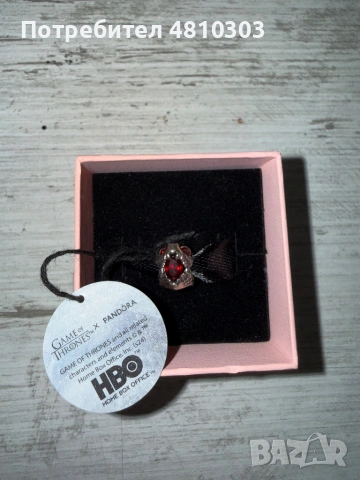 Оригинален сребърен талисман Pandora – Game of Thrones , снимка 4 - Гривни - 54336089