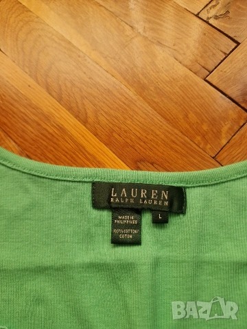 Страхотен дамски потник топ POLO RALPH LAUREN размер L, снимка 4 - Тениски - 55128555