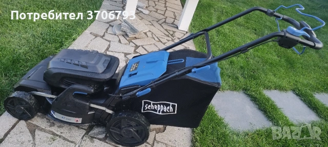 Самоходна Косачка на батерии Scheppach MP470-X, снимка 4 - Градинска техника - 54782592