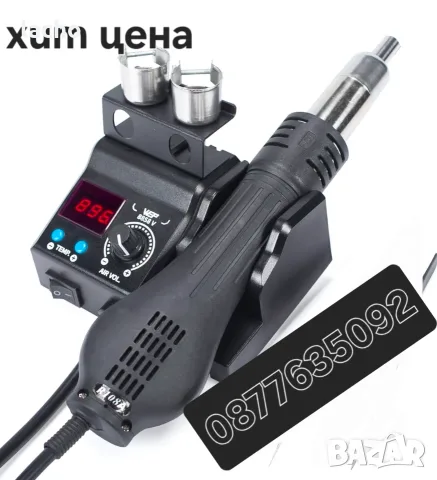 Комплект станция за запояване с горещ въздух  WEP 8858-V с, снимка 4 - Поялници и запояване - 55700858