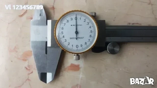 Шублер с индикаторен часовник 0.02 - 150мм / 0,02-200 мм / 