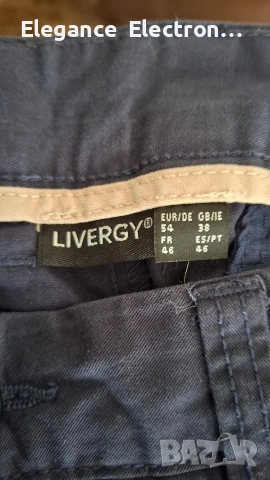Мъжки панталон Livergy – тъмносин, размер EU 54 (L), снимка 2 - Панталони - 54351823