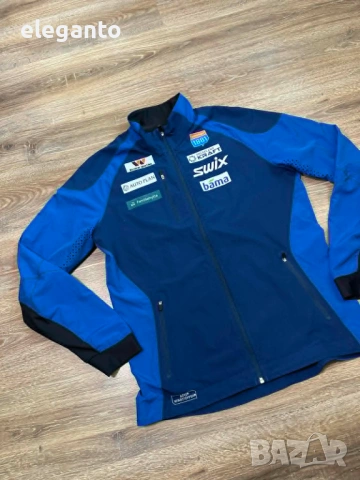 Висок клас мъжко яке Swix Gore Windstopper EVOLUTION team-issue cross-country functional Jacket , L , снимка 3 - Тениски - 54354336