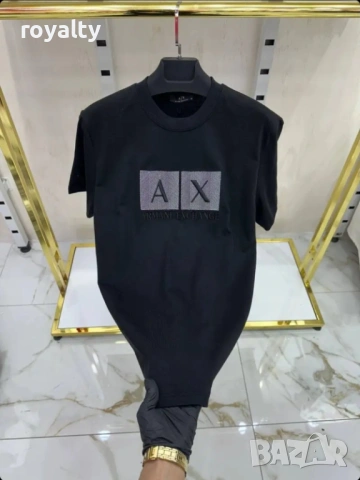 Armani Exchange Нова Черна Мъжка Тениска 