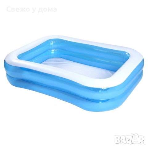 Надуваем семеен градински басейн 245x150x43 см – 874 л, здрав PVC и лесно източване, снимка 2 - Други стоки за дома - 54821428