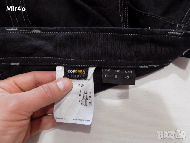 работен къс панталон mascot cordura fabric work шорти гащета екип долнище мъжки оригинален размер 51, снимка 7 - Спортни дрехи, екипи - 44573660