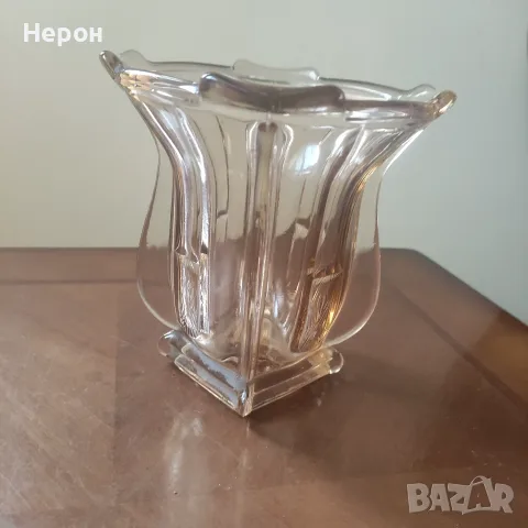 Стъклена ваза цветна, снимка 8 - Вази - 55337978