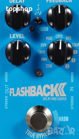 Чисто нов легендарен ефект за китара TC Electronic Flashback 2 Delay Pedal с MASH технология , снимка 5 - Други - 54949800