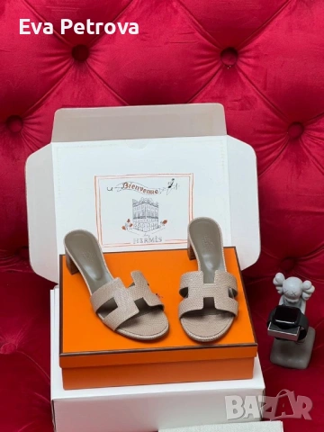 Hermes Oran 39,40 дамски чехли, снимка 4 - Чехли - 54608300