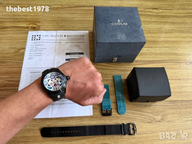 Corum Bubble Day Of The Death 47mm Limited Edition 88бр/Chronograph Titanium