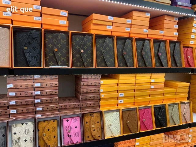 портмонета в кутия Louis Vuitton Karl legenfeld guess prada mcm Gucci Karl legenfeld 