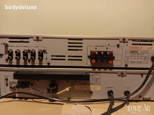 Fisher CA-100 & FM-100 усилвател с тунер, снимка 4 - Ресийвъри, усилватели, смесителни пултове - 54163873