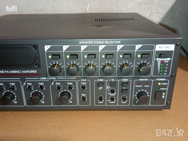 100V yсилвател Monacor PA-6240, снимка 3 - Ресийвъри, усилватели, смесителни пултове - 54683148
