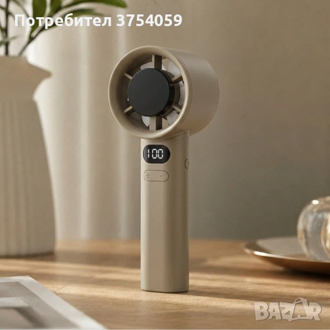 Турбо ръчен вентилатор M11 с 120 скорости, LED дисплей и USB презареждане–Мощно охлаждане навсякъде, снимка 4 - Друга електроника - 55147336