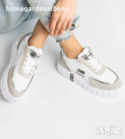 Маратонки Guess – Лекота, стил и комфорт! 👟🤍, снимка 5 - Маратонки - 54316551