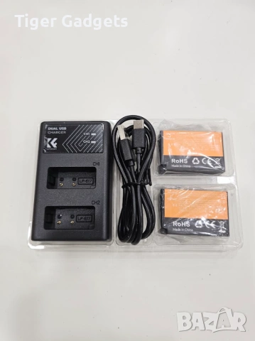 Комплект 2 батерии LP-E17 + USB зарядно K&F Concept за Canon (нови), снимка 7 - Батерии, зарядни - 54310262