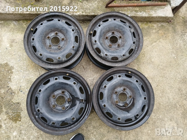 Оригинални метални джанти 14цола за vw-Golf4.polo.up.skoda fabia.seat ibiza.5×100., снимка 3 - Гуми и джанти - 53964098