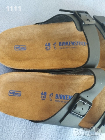 Нови мъжки чехли Birkenstock номер 48., снимка 10 - Мъжки чехли - 54772062