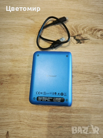 Външен хард диск WD My Passport 750GB 2.5" USB 3.0 100% Health ( работил е 6дни), снимка 3 - Външни хард дискове - 54316810