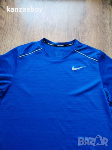 Nike Miler Short Sleeve Men's Running Tee - страхотна мъжка тениска Л, снимка 6 - Тениски - 54334136