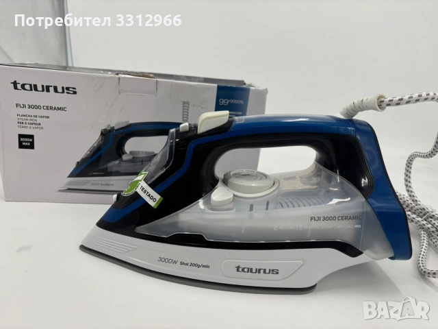 Чисто нова парна ютия Taurus FIJI 3000 CERAMIC. 