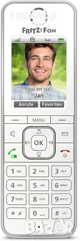 Чисто нов Безжичен Телефон Fritz AVM FRITZ!Fon C6 за FRITZ!Box (DECT / HD Voice) ​ , снимка 3 - Стационарни телефони и факсове - 55592150