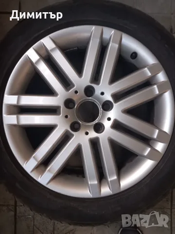 4 оригинални джанти спорт-пакет с летни гуми 17" за Mercedes, снимка 2 - Гуми и джанти - 55598826