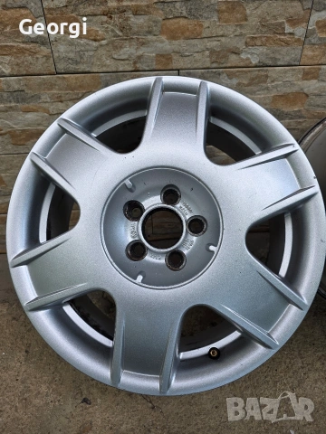 Продавам ОРИГИНАЛНИ джанти 16 ' цола 5x100 VW Bora Golf Audi a3 Leon 6 1/2,J ET42 , снимка 4 - Гуми и джанти - 55021361