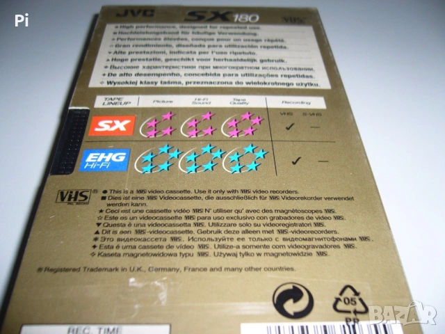 VHS видеокасета JVC SX 180 High Quality, снимка 5 - Плейъри, домашно кино, прожектори - 54455898