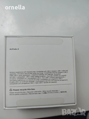 Air pods 4 без ANC, снимка 3 - Слушалки и портативни колонки - 54980028