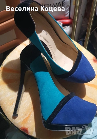 Обувки на висок ток със скрита платформа 2чифта, снимка 2 - Дамски обувки на ток - 54085277
