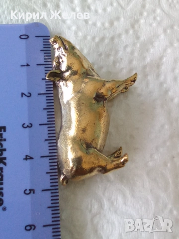 Бронзова фигурка на 🐷 прасе 44637, снимка 5 - Колекции - 54172882