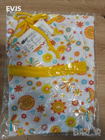 Бяла детска рокля с цветни шарки , снимка 7 - Детски рокли и поли - 54331146