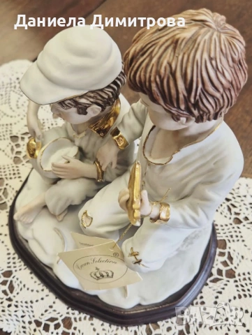 Порцеланова композиция, снимка 5 - Статуетки - 54176055