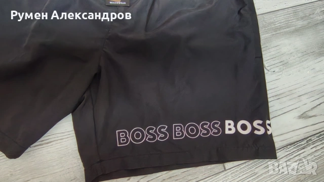 Чисто нови оригинални черни плажни шорти HUGO BOSS р-р М, снимка 2 - Бански - 54368604