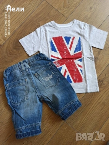 ZARA, H&M детски къси дънки и блузки, снимка 3 - Детски къси панталони - 54892558
