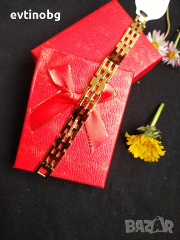 Златиста гривна подходяща за мъже и жени, снимка 2 - Гривни - 54131428