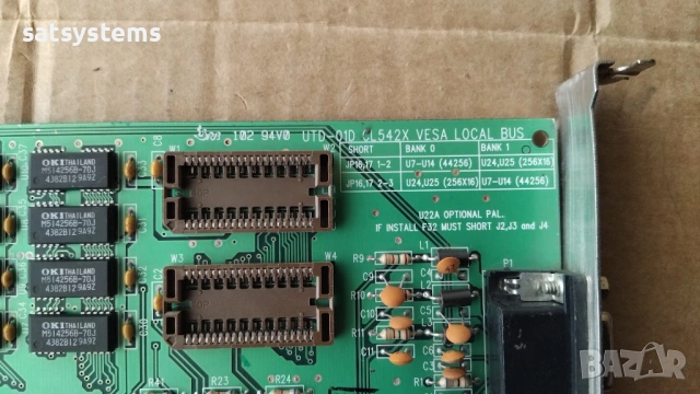Видео карта Cirrus Logic UTD-01D CL542X 16-bit ISA/VLB, снимка 7 - Видеокарти - 54576098