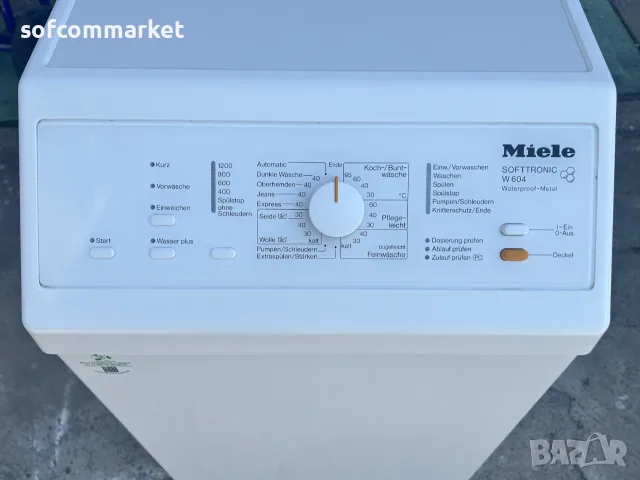 Пералня с горно зареждане Miele W604 Softtronic – Гаранция, снимка 4 - Перални - 55644169