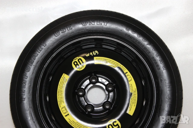 Резервна гума патерица Mercedes W169 A-Class (2004-2012г.) 5x112 / 66.6, снимка 2 - Гуми и джанти - 54289209